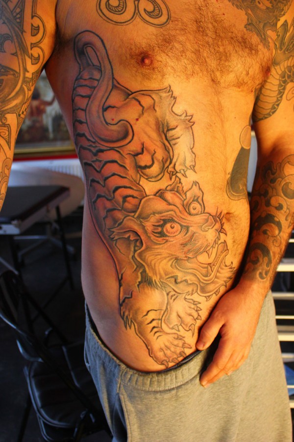 Kev Tiger tattoo